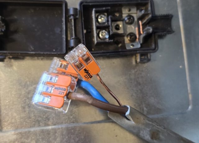 Electrical fault finding being carried out on a consumer unit in Selby